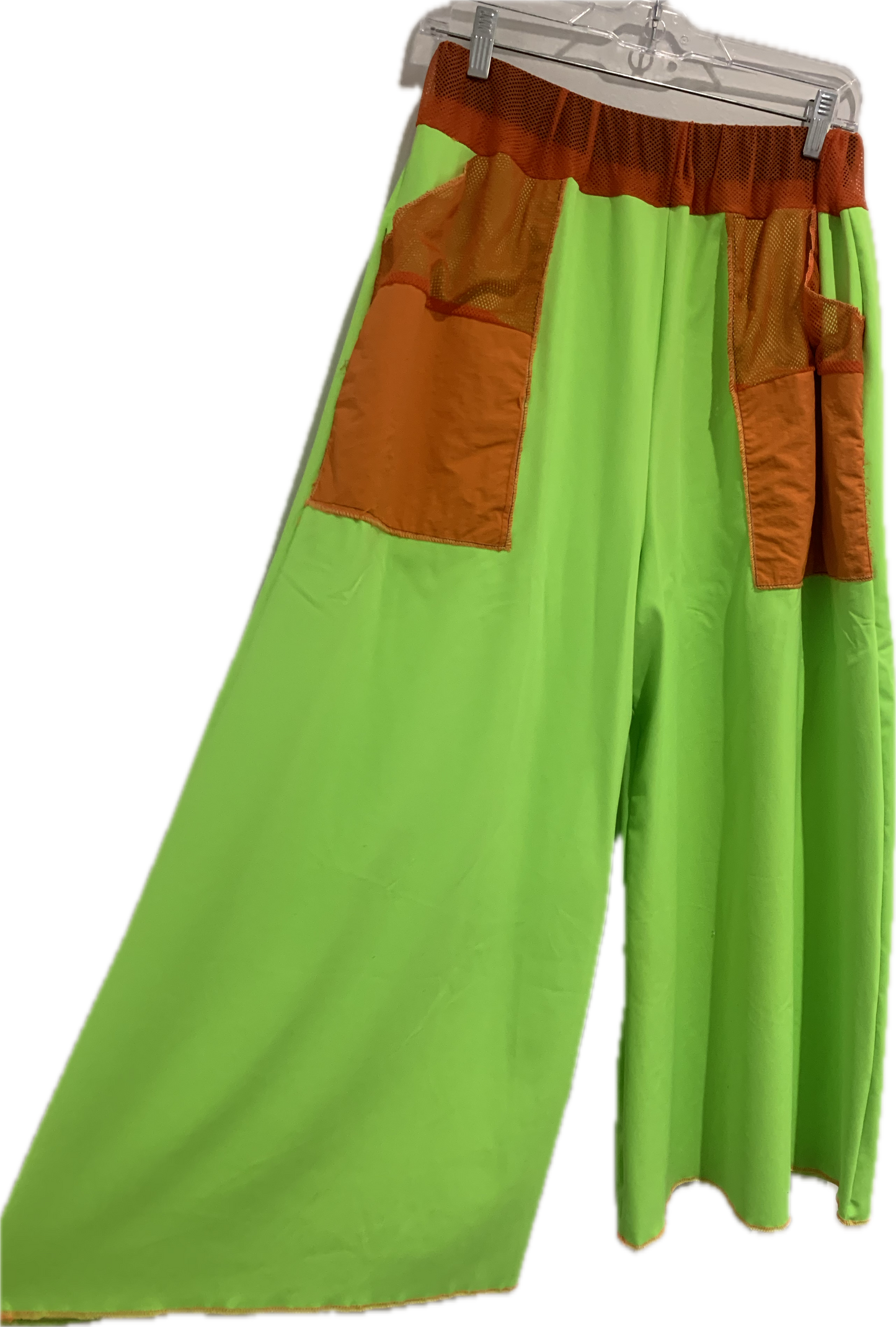 Wide Leg Neon Pants