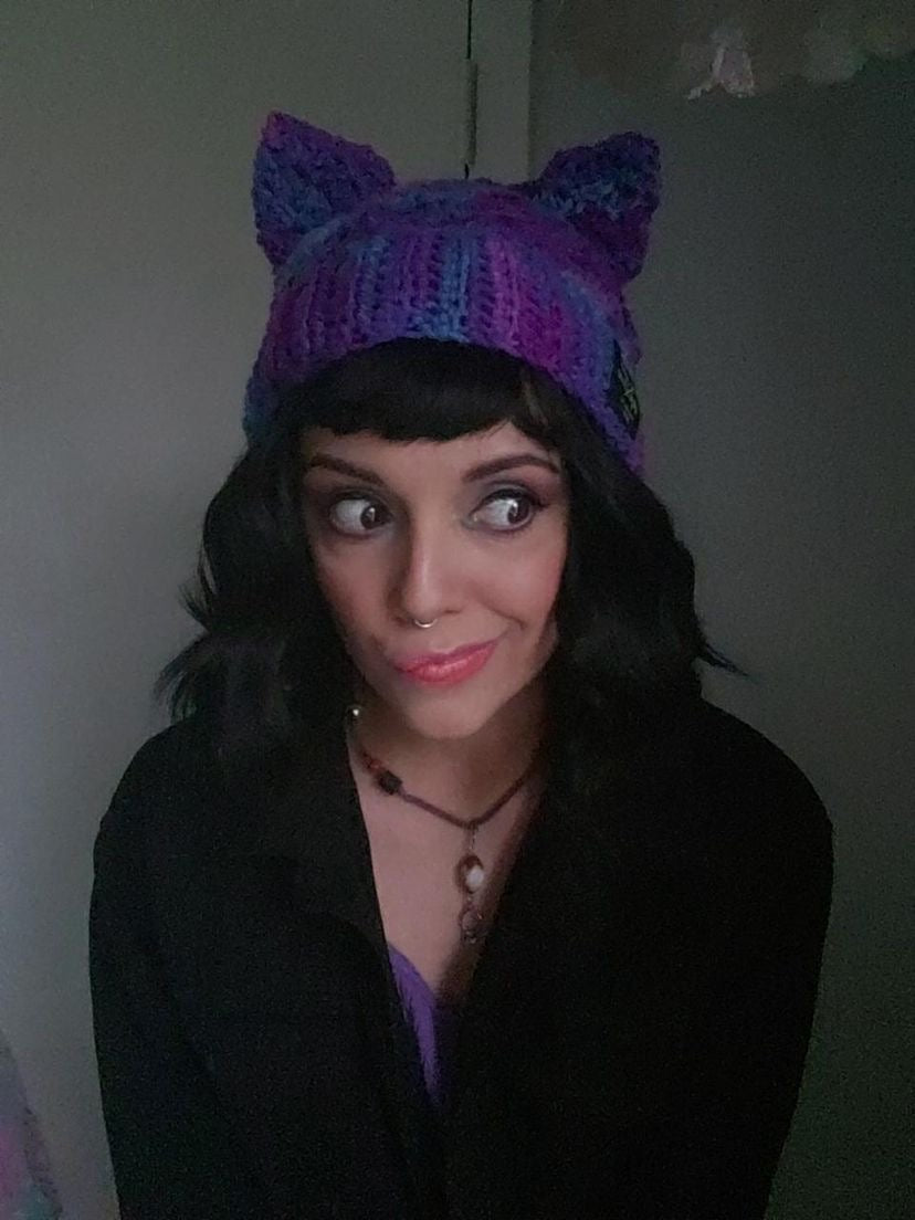 PRE-ORDER Kitty Cat Beanie Custom for Meg the fury